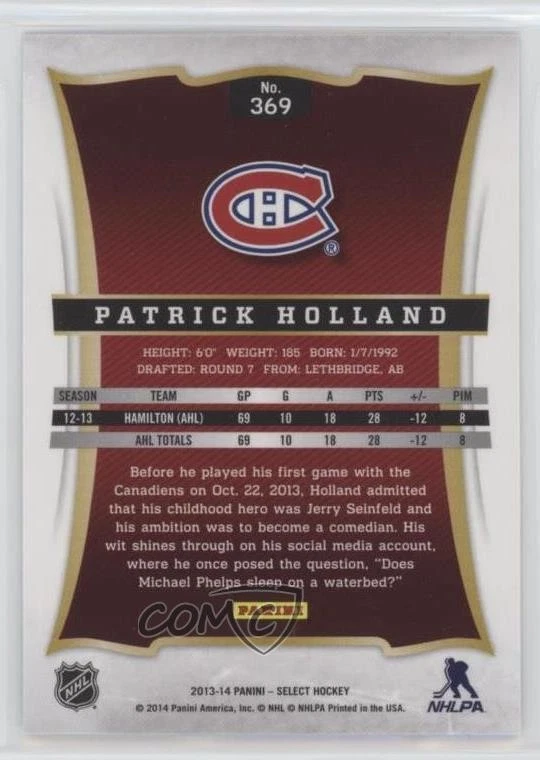 2013 Rookie Anthology Select Update Spring Expo Cracked Ice Patrick Holland RC - Image 2 of 2