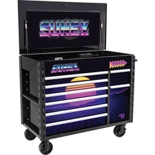 PREMIUM FULL SERVICE POW ERED TOOL CART