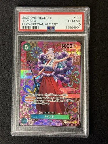 PSA 10 Yamato SP OP01-121 SEC Awakening of the New Era ONE PIECE Card Japanese