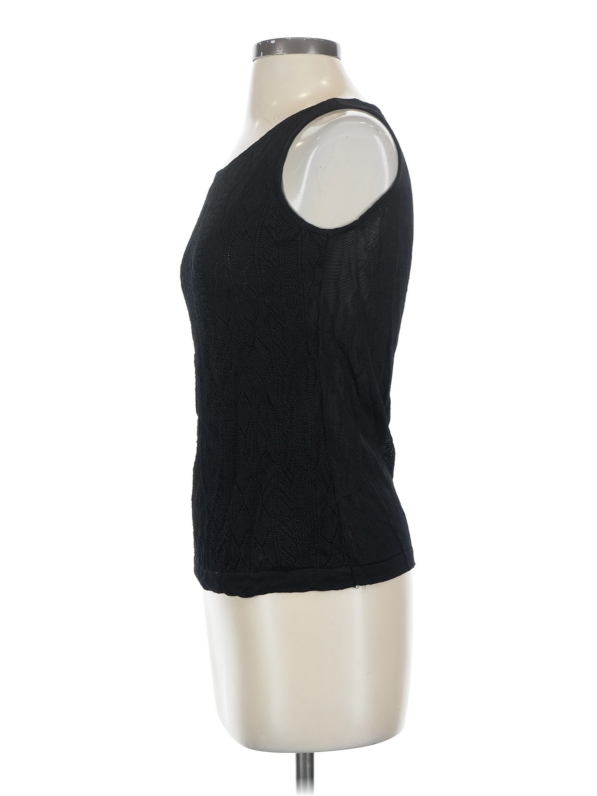 Calvin Klein Women Black Sleeveless Top S thumbnail 4