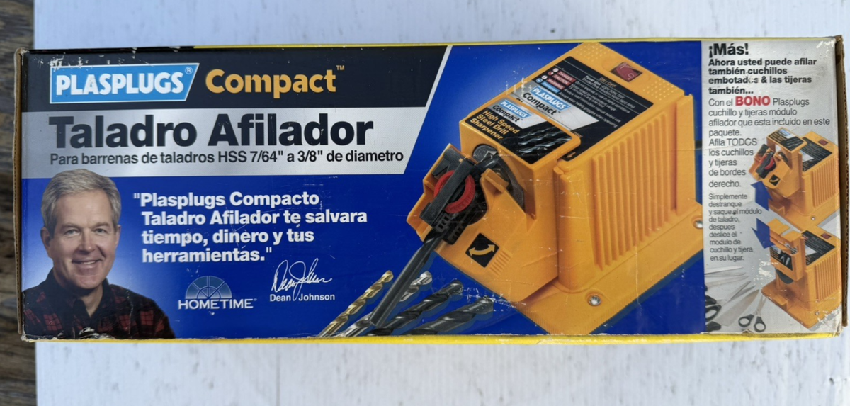 Plasplugs Compact DSH402US Sharpener for Drill-Bits/Knives