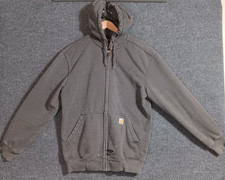 Carhartt Men  s Rain Defender Gray Loose Fit Hoodie Sweatshirt Size M