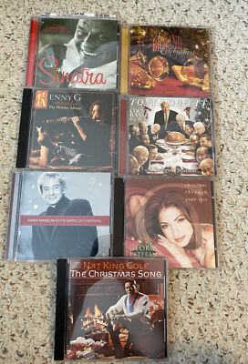 7 CD's Christmas Music Sinatra Bennett Manilow Estefan KennyG Nat King Cole