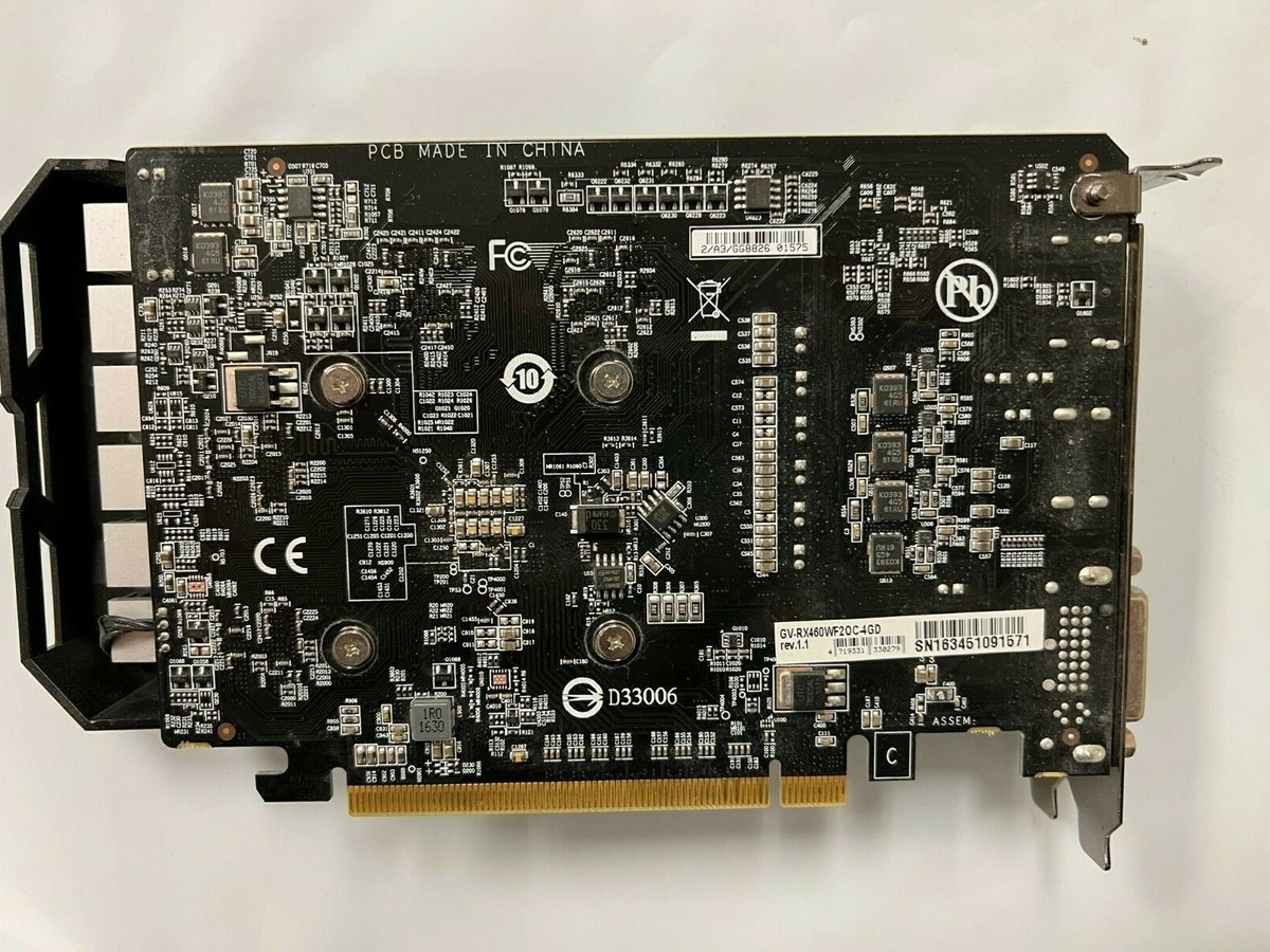 Radeon™ RX 460 WINDFORCE OC 4GB(GV-RX460WF20C-4GD) tested good