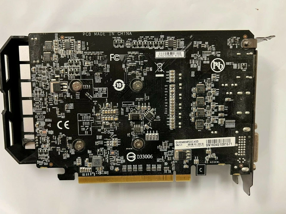 Radeon™ RX 460 WINDFORCE OC 4GB(GV-RX460WF20C-4GD) tested good condition - Image 2 of 3