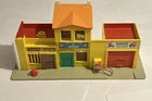 Vintage 1973 Fisher Price Family Village Barber Shop Play Set