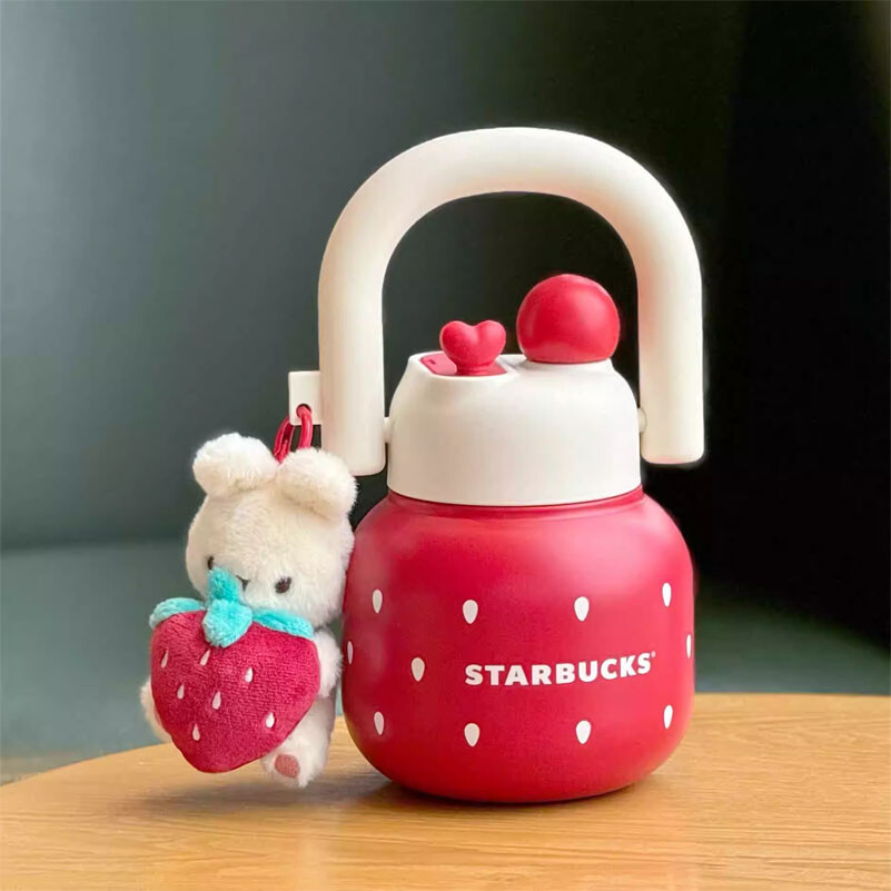 New Starbucks China 2024 Winter Strawberry Rabbit 22oz SS Tumbler