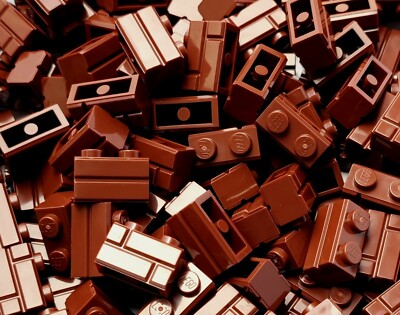 100x LEGO Mauerstein Bricks 98283 Weiß/Grau /Tan/Sand/Grün/Orange/Rot/Blau/Beige
