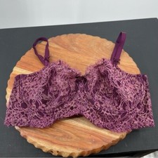 Victoria's Secret 36D DREAM ANGELS push up without padding BRA Red Wine Shimmer