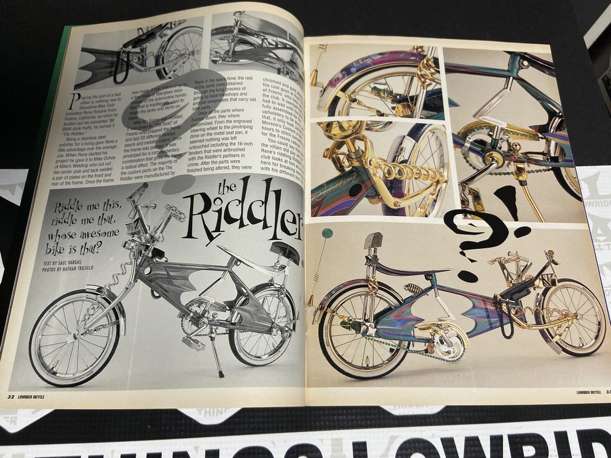 Lowrider Bicycle Magazine - Jan/Feb 96 - NOS With Poster - Models