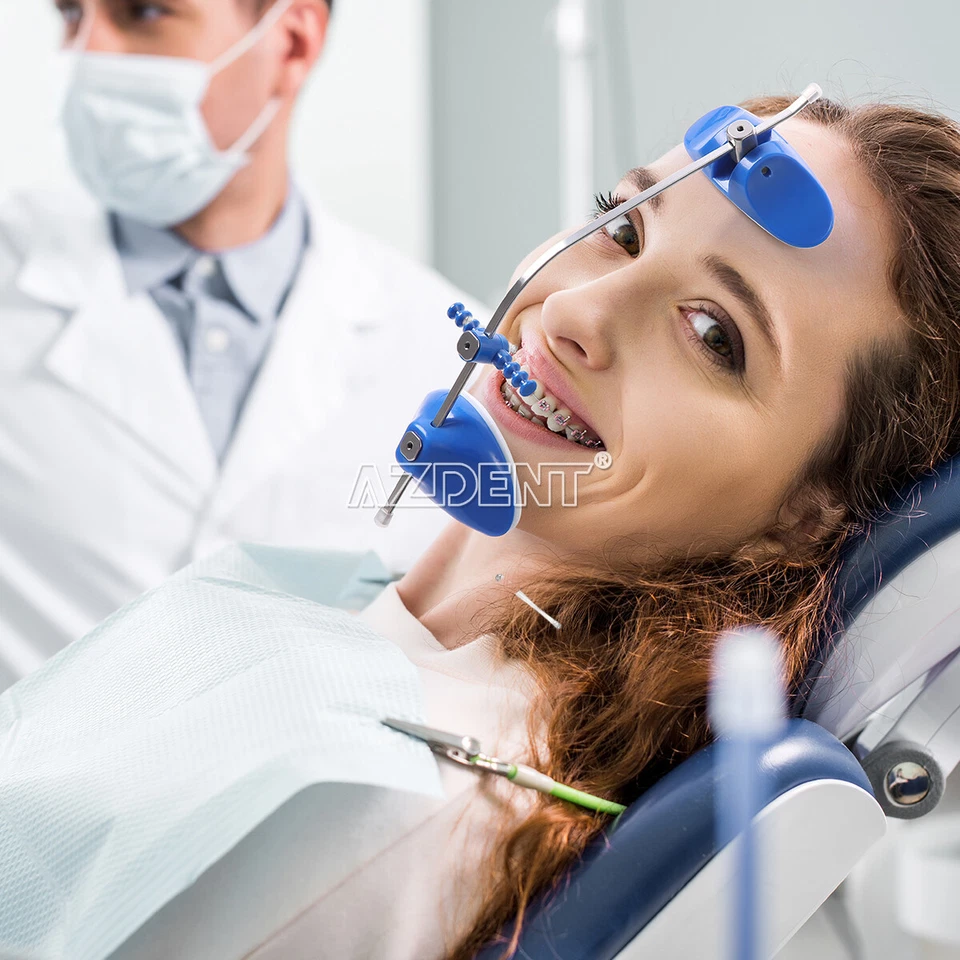 Dental Orthodontic forward pull Headgear facemask with Single Lever Adjustable - Image 2 of 4