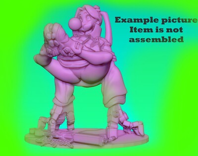 3D gedruckter 1:12 Modellbausatz Proxy für Cyborg Edgerunner Rebecca für Cyberpunk Fans