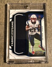 SONY MICHEL 2019 CERTIFIED FOOTBALL FABRIC OF THE GAME 194/299 - PATRIOTS