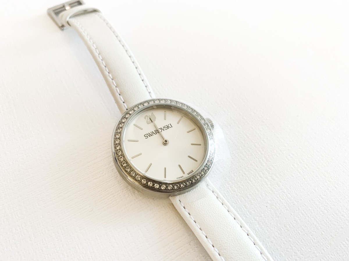 Swarovski Daytime 48 Women's Daytime Silver Dial White Strap