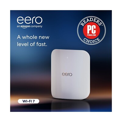 eero Max 7 Tri-Band Mesh Wi-Fi 7 Router - 10 Gbps Ethernet White NOT ISP LOCKED