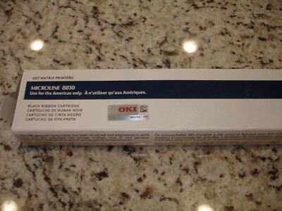 OKI Microline Genuine 8810 Black Ribbon Cartridge 41708210