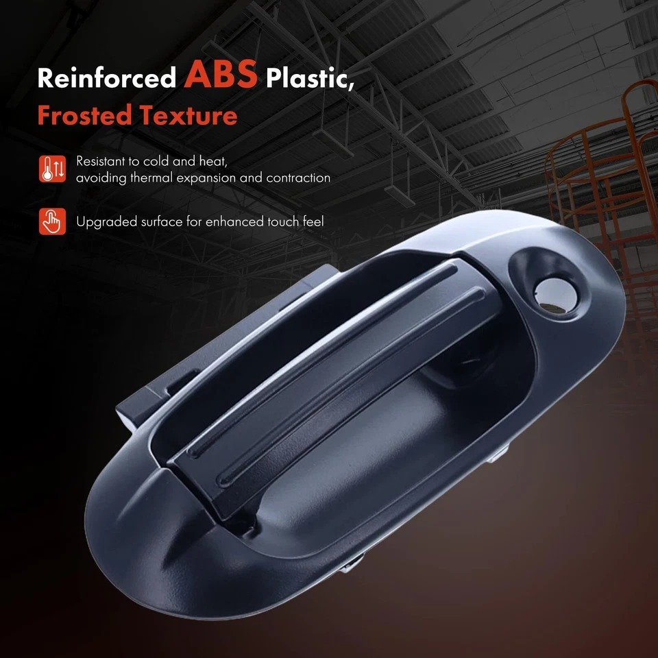 4x Manija de puerta exterior negra con textura para Ford Expedition 2003-2017 delantera y trasera Foto 3 de 4