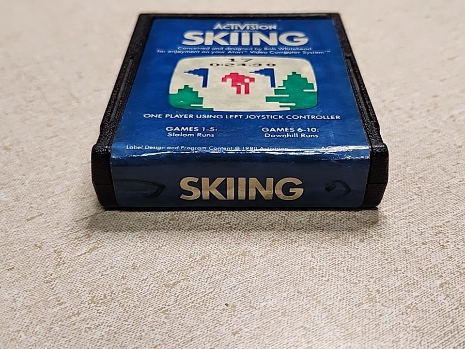 Skiing (Atari 2600, 1980) Vintage Cart Only - UNTESTED! - Image 3 of 4