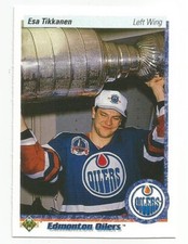 ESA TIKKANEN 1990-91 UPPER DECK CARD NM-MT+ CONDITION