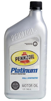 Pennzoil Platinum Full Synthetic Motor Oil - Dexos1 Approved, 5W30