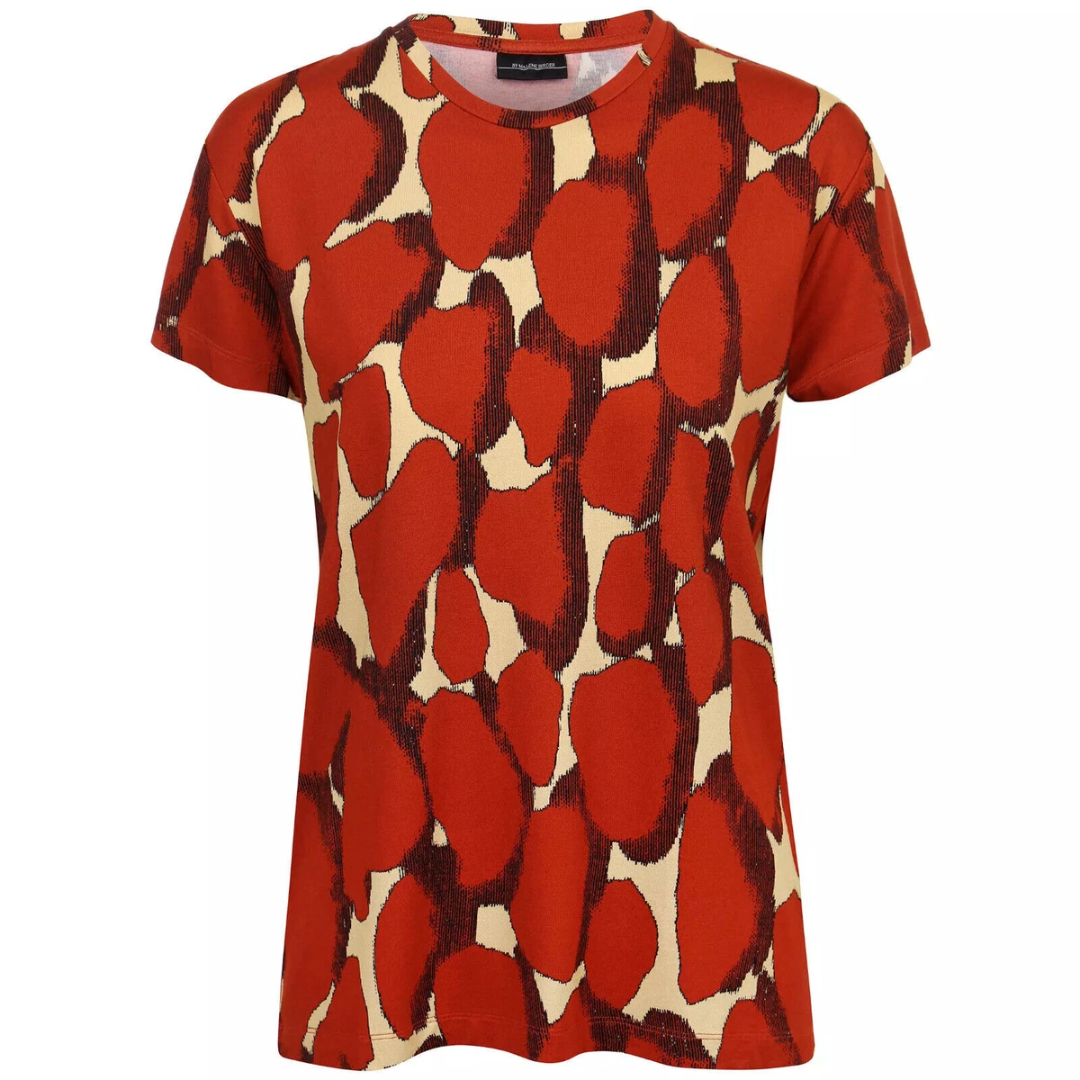 By Malene Birger Uneks print viscose jersey t shirt, L
