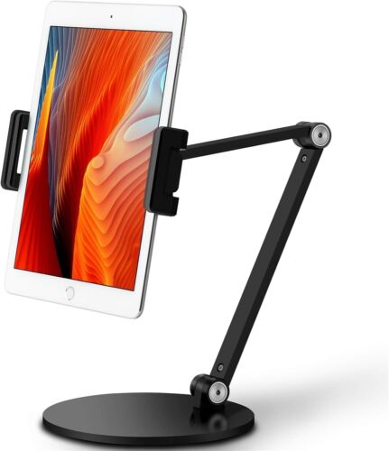 Premium Aluminum Tablet Stand - Adjustable & Rotating, Fits 4.5-13 Inch Devices - Picture 3 of 9
