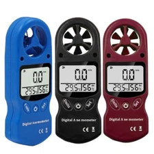 Handheld Digital LCD Anemometer with Relative Humidity Wind Speed Meter Tool 1X