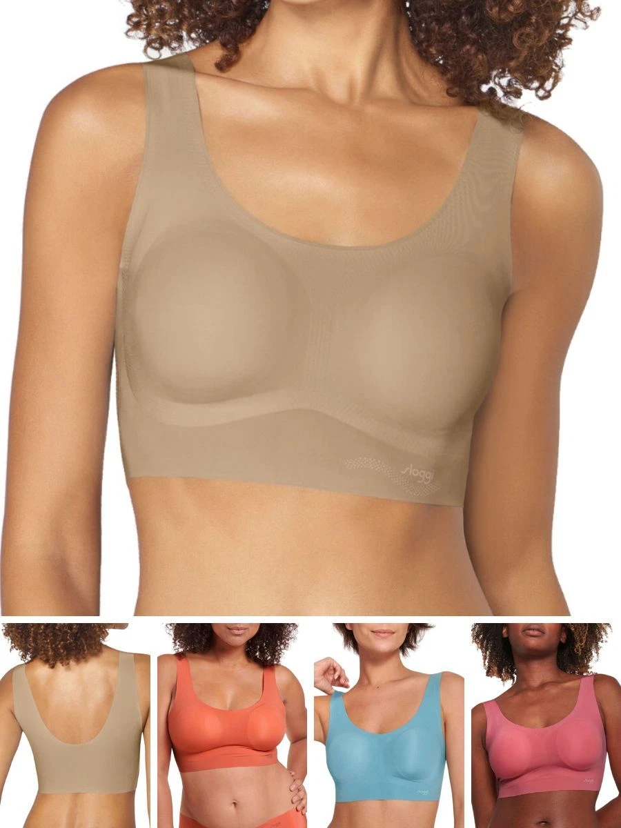 Sloggi Bralette ZERO Feel Top Bra Soft Cup Removable Pads Bras Lingerie