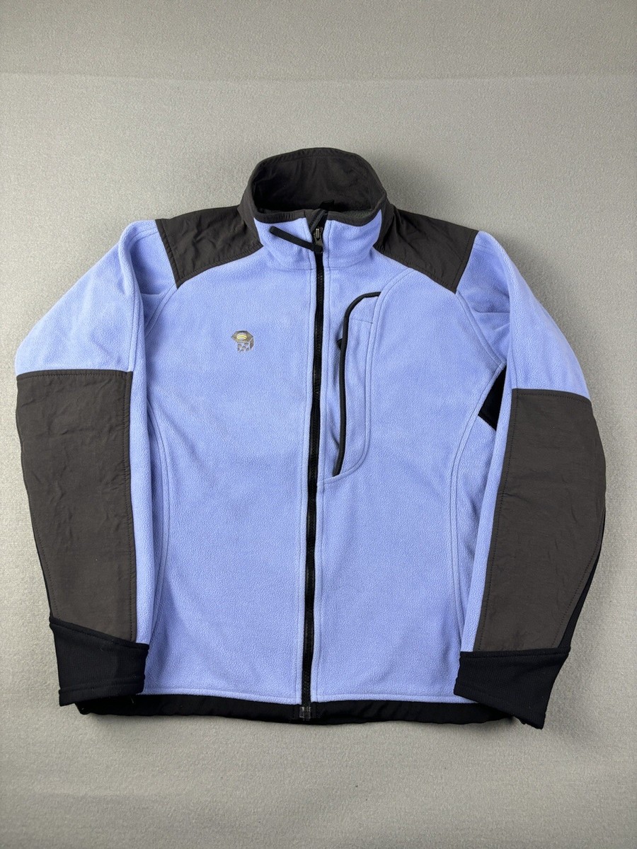 Mountain Hardwear Jacket Womens 10 Blue Fleece Gore Windstopper