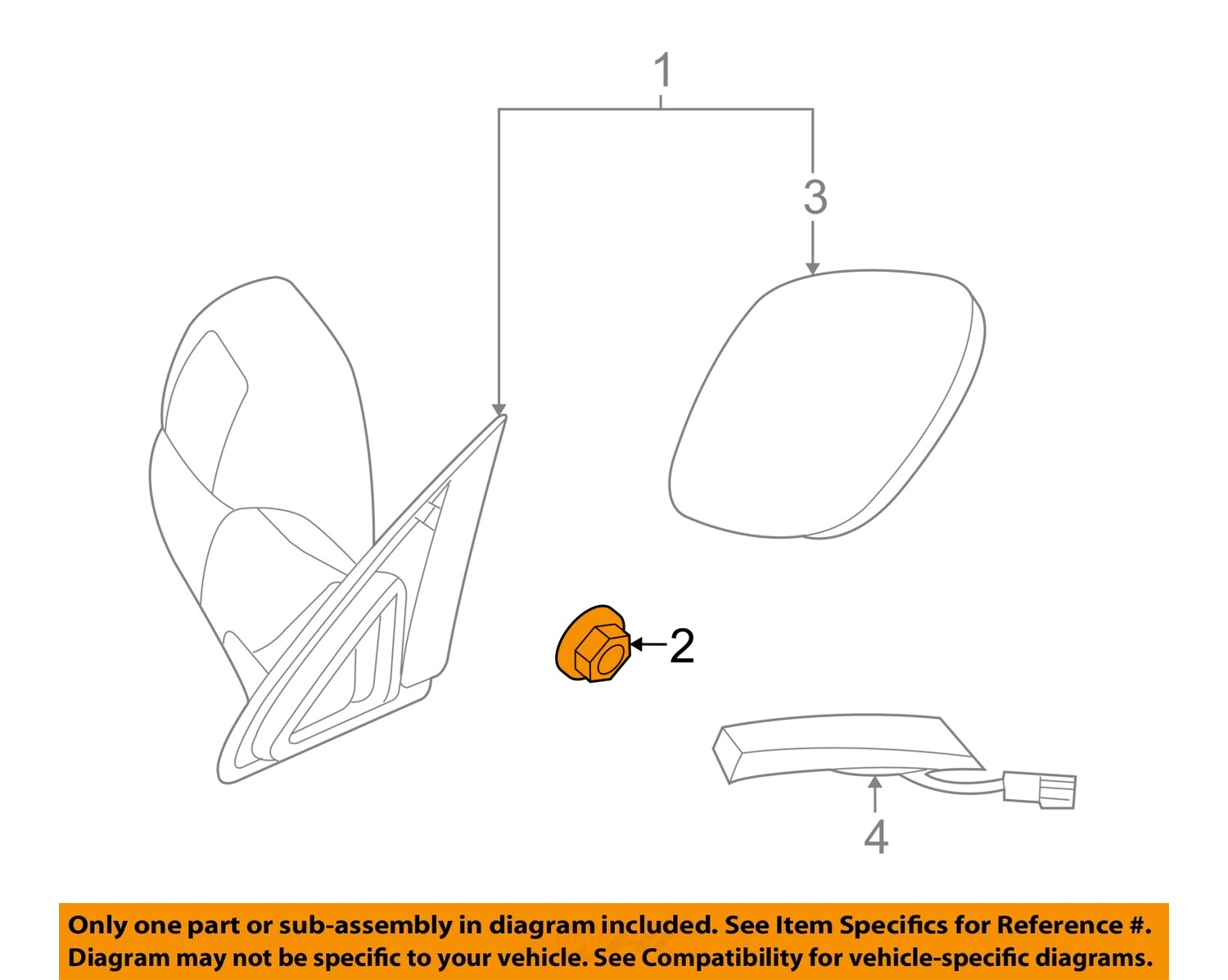 CHRYSLER OEM 09-23 1500 Classic Outside Mirrors-Mirror Assy Nut 6101736 ...