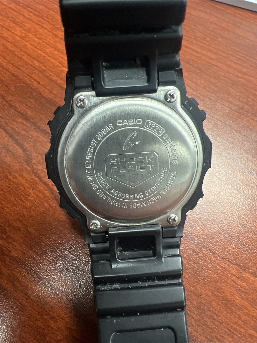 Casio G-Shock 3229 DW-5600E Black Sport Wristwatch Casio G-Shock 3229 DW-5600E Black Sport Wristwatch
