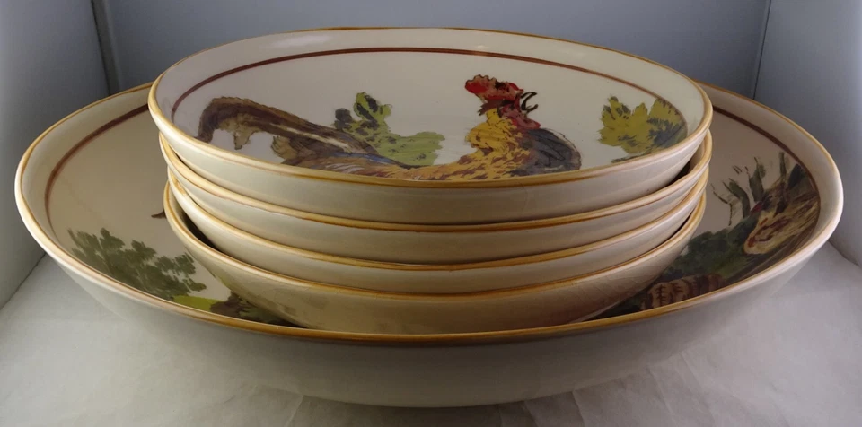 Juego de cuencos de pasta de gallo rústico Williams Sonoma - 5 piezas - exclusivo de Italia Foto 2 de 4