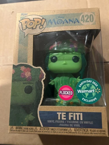 FUNKO Pop Disney Moana TE FITI Earthday 2022 Walmart Exclusive Flocked NEW #420