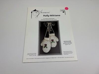 Calico Crossroads Holly Mittens Cross Stitch Pattern Counted Thread Pattern 1R