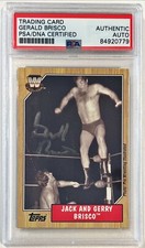2007 Topps Heritage WWE Jerry Gerald Brisco Signed Auto Card #88 PSA/DNA