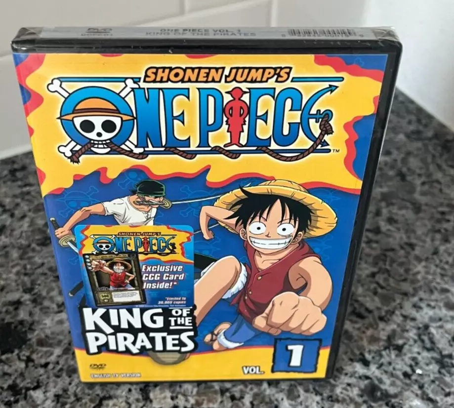 One Piece Vol 1 King of Pirates Dvd English Version Exclusive Card Inside  882845000199