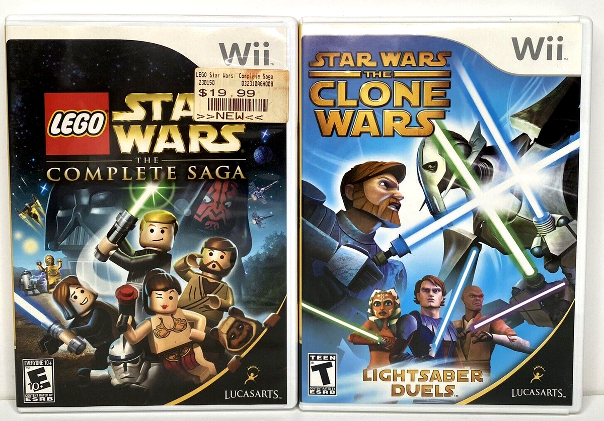 Wii LEGO Star Wars The Complete Saga The Clone Wars Lightsaber