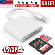 TF SD Card Adapter Camera Reader 2 In 1 For iPhone 14 13 12 11 X XS XR 8 7 iPad