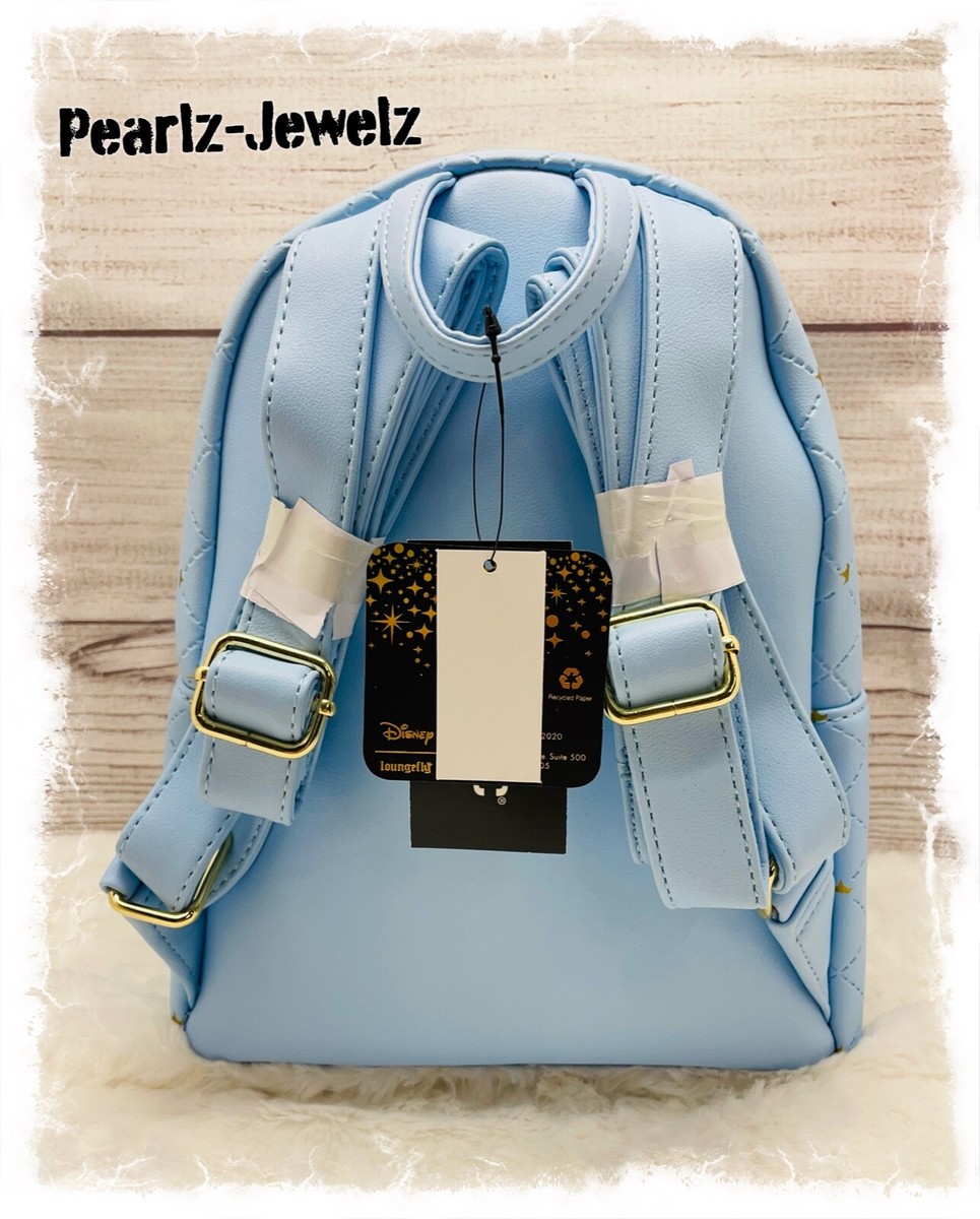Loungefly Disney Princess Castle Blue Quilted Mini Backpack NWT Loungefly Disney Princess Castle Blue Quilted Mini Backpack  main image 3