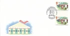 Summertime GUTTER PAIR GB FDC Lords Tribute Essex CCC Chelmsford 1994 (132796)