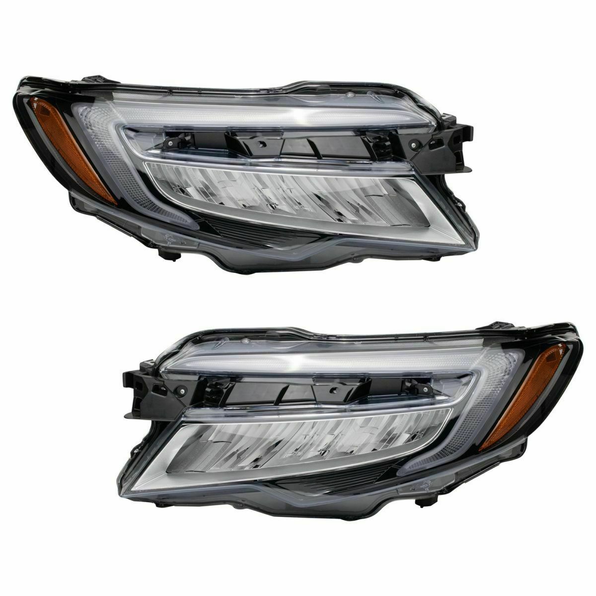 FIT HONDA PILOT 2019-2022 LED HEADLIGHTS HEAD LIGHTS LAMPS W/BULBS PAIR