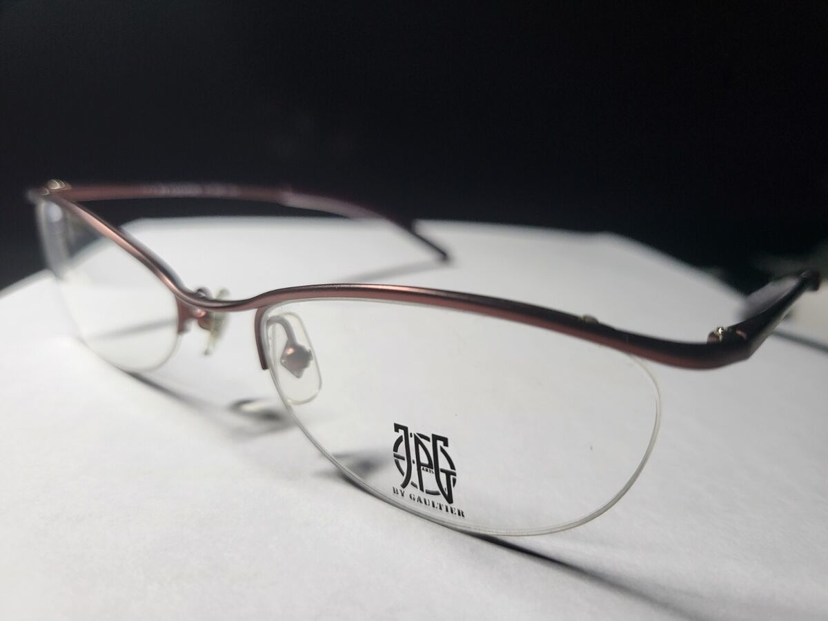 Jean Paul Gaultier JPG 57-0063 vintage half rim oval optical Jean Paul Gaultier JPG 57-0063 vintage half rim oval optical