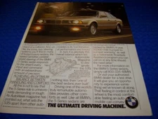 1992 BMW 535i SEDAN "THE ULTIMATE DRIVING"..1-PAGE ORIGINAL SALES AD (991LL)