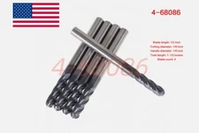 5PCS 1/8" x 1-1/2" Long 4 Flute Length Ball Nose Carbide End Mill - TIaLn Coated