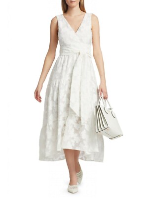 NWT TANYA TAYLOR Neves Floral Jacquard White Midi Dress Sz 22-$695 | eBay