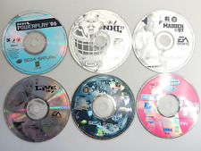 Sega Saturn 6 Disc Sports Games Lot UNTESTED Parts Repair NHL NBA Live 97 NFL 98