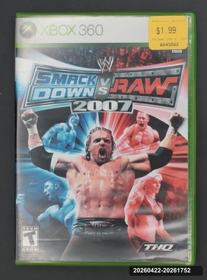 Xbox 360 WWE Smackdown vs. Raw 2007 - Cleaned - Tested - CIB