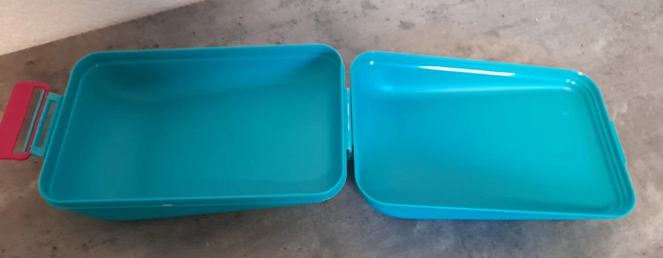 TUPPERWARE *  VESPERBOX * LUNCHBOX * TÜRKIS * SCHULE * - Bild 2 von 2