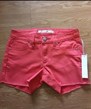 NWT Joe s Jeans Girls Denim Shorts Size 12 New Coral Color Cute
