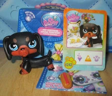 Littlest Pet Shop LPS Surprise Series 4 G7 #242 Dachshund G2 Retro Basic Fun NEW
